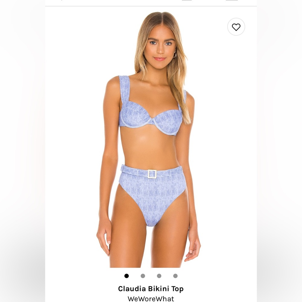 WeWoreWhat High Wasted Bikini Set